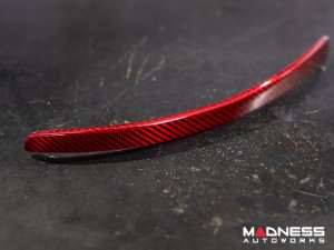 FIAT 500 Splashguards in Carbon Fiber - Set of 2 - Red Candy 